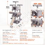 Kačių draskyklė su nameliais 174 cm - Image 6