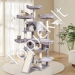 Kačių draskyklė su nameliais 174 cm - Image 7