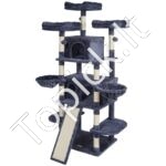 Kačių draskyklė su nameliais 174 cm tamsiai pilkas - Image 8