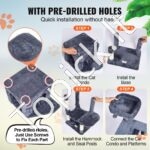 Kačių bokštas su kačių nameliu  154 cm - Image 4