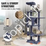 Kačių bokštas su kačių nameliu  154 cm - Image 5