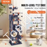 Kačių draskymosi laipiojimo medis 160 cm - Image 10