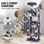 Kačių draskymosi laipiojimo medis 160 cm - Image 6