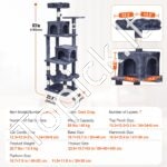 Kačių draskymosi laipiojimo medis 160 cm - Image 5