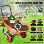 Sodo karutis su 2 ratais 180kg 125x63x82cm - Image 4