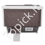 Medinė kačių prieglauda su stogu, durelėmis ir langu 560x770x670mm - Image 9