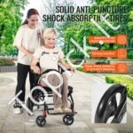 Sulankstomas neįgaliųjų vežimėlis, 100 kg, 915x580x912 mm - Image 6