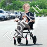 Sulankstomas neįgaliųjų vežimėlis, 100 kg, 915x580x912 mm - Image 2