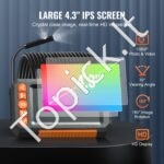 Endoskopo kamera su apšvietimu, dvigubo objektyvo boroskopas, 4,3" ekranas, 15 m kabelis. - Image 8