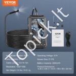 Endoskopo kamera su apšvietimu, trigubo objektyvo boroskopas, 5" ekranas, 5 m kabelis. - Image 4