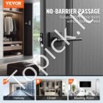 Durų rankena 1 vnt, matinė juoda, neužrakinama - Image 9