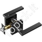 Durų rankena 1 vnt, matinė juoda, neužrakinama - Image 2