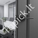 Durų rankenos 6 vnt, matinės juodos, neužrakinamos - Image 3