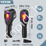 Infraraudonųjų spindulių termovizorius su 2MP matomos šviesos kamera, 240x180 IR raiška - Image 3