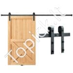 Stumdomų tvarto durų furnitūra, 244 cm, 150 kg, J-formos skriemulys - Image 2