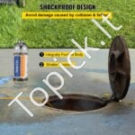 512Hz zondas 8/5" ir 1/4-20" jungtys, drenažo lokatorius mažiems vamzdžiams, sidabrinis - Image 6