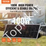 100W 12V monokristalinių saulės kolektorių rinkinys su įkrovimo valdikliu - Image 9