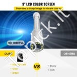 Kanalizacijos apžiūros kamera 23cm monitoriaus LCD 20m - Image 3