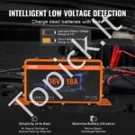 36V 18A išmanusis akumuliatoriaus įkroviklis, skirtas EZGO D-Style, IP67, ETL - Image 5