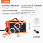 36V 18A išmanusis akumuliatoriaus įkroviklis, skirtas EZGO D-Style, IP67, ETL - Image 3