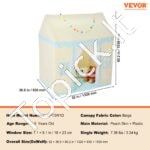 Vaikų žaidimų palapinė 132 x 89 x 152 cm - Image 7