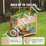 Medinė pakelta sodo dėžutė 86x46x76cm - Image 9