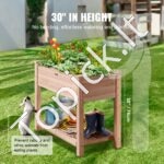 Medinė pakelta sodo dėžutė 86x46x76cm - Image 7