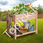 Medinė pakelta sodo dėžutė 86x46x76cm - Image 5