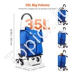 Sulankstomas laiptų pirkinių krepšelis 36L - Image 4