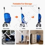 Sulankstomas laiptų pirkinių krepšelis 36L - Image 5