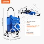 Sulankstomas laiptų pirkinių krepšelis 36L - Image 7