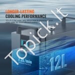 Vandens aušinimo sistema su įmontuotu kompresoriumi 12 l 200 W - Image 4