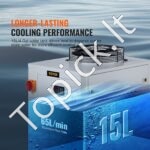 Profesionalus pramoninis vandens aušintuvas 1500 W,15 l, 65 l/min - Image 4