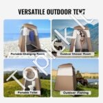 Dušo palapinė - privatumo palapinė 167,6 x 167,6 x 221 cm - Image 5