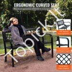 1,17 m metalinis suoliukas, 217,72 kg talpa, su atlošu ir porankiais. - Image 7