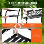 1,17 m metalinis suoliukas, 217,72 kg talpa, su atlošu ir porankiais. - Image 6