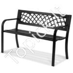 1,17 m metalinis suoliukas, 217,72 kg talpa, su atlošu ir porankiais. - Image 2