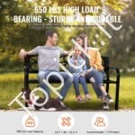 1,27 m metalinis suoliukas, 249,48 kg talpa, su atlošu ir porankiais. - Image 8