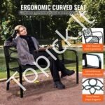 1,27 m metalinis suoliukas, 249,48 kg talpa, su atlošu ir porankiais. - Image 7