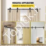 Dvivėrių durų furnitūra, 274 cm, anglinis plienas - Image 8