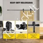 Dvivėrių durų furnitūra, 274 cm, anglinis plienas - Image 6