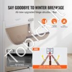 Šunų durys su šunų sklende, stumdomos, reguliuojamos 1927-2049 mm, M dydžio - Image 8