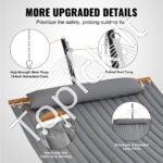 Dviejų asmenų hamakas su 3,66 m stovu, 217,72 kg talpa, su krepšiu ir pagalve. - Image 4