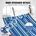 Dviejų asmenų hamakas su išlenkta juosta, nuimama pagalve, nešiojimo krepšiu, 217,72 kg talpa. - Image 5