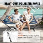 Dviejų asmenų hamakas su 3,66 m stovu, 217,72 kg talpa, su krepšiu ir pagalve. - Image 7