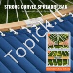 Dviejų asmenų hamakas su išlenkta juosta, nuimama pagalve, nešiojimo krepšiu, 217,72 kg talpa. - Image 7