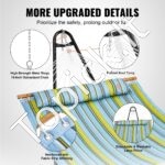 Dviejų asmenų hamakas su plieniniu stovu, 217,72 kg talpa, su krepšiu ir pagalve. - Image 4