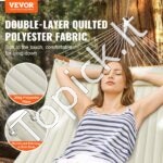 3,66 m dvigubas hamakas, 2 asmenims, su pagalve, išlenktomis juostomis ir grandinėmis, 217,72 kg talpa. - Image 8