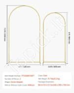 Metalo arkos fono stovas 2 vnt vestuvėms - Image 7