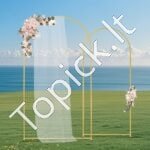 Metalo arkos fono stovas 2 vnt vestuvėms - Image 8